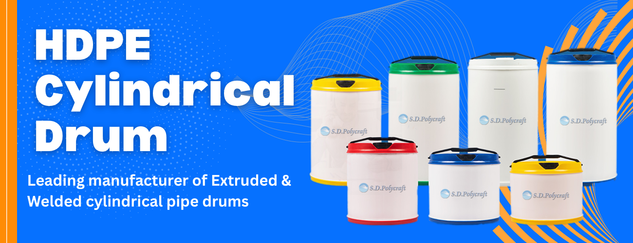 HDPE CYLINDERICAL DRUM Manufacturer in Delhi